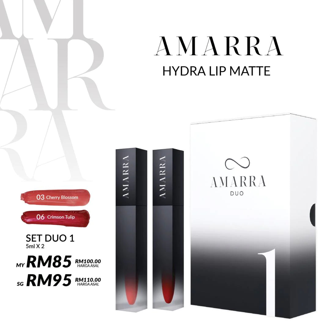 (lipstick) AMARRA Hydra Lip Matte Duo Set 1