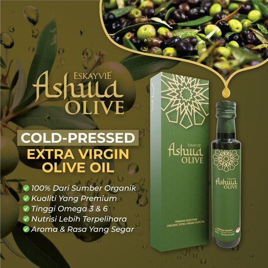(Sunnah) ASHWA Olive (Extra Virgin Cold Pressed oil)